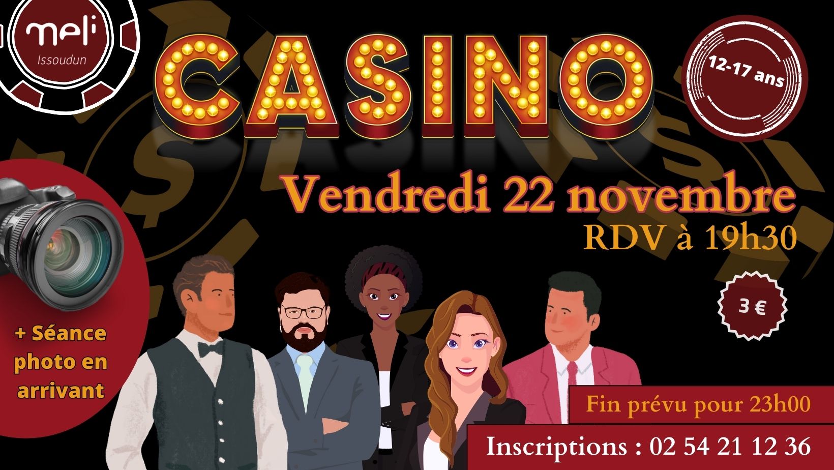 [12-17 ans] Soirée Casino